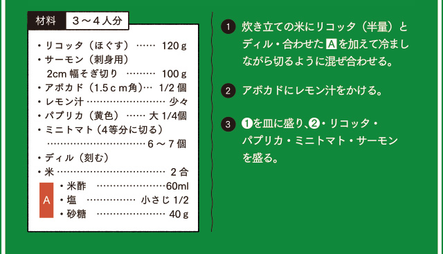 いつもの食卓で大活躍のリコッタ